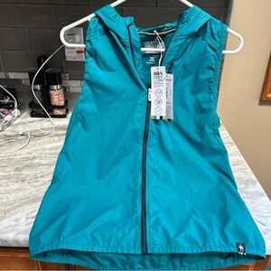 Smartwool Women Active Ultralite Hooded Vest Deep Lake XS MERINO WOOL NEW 100$